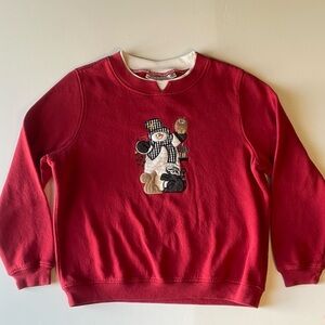 Red Winter Snowman Sweatshirt